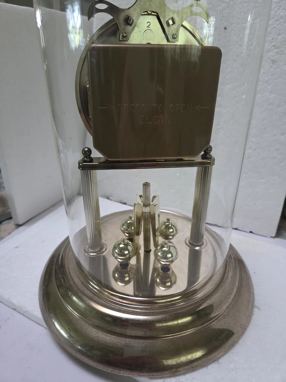 Classic Gold Anniversary Dome Clock -12